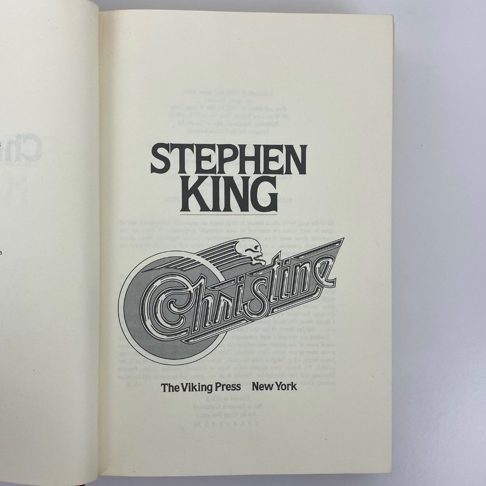 Christine by Stephen King 1983 Hardcover Book - Picture 10 of 12